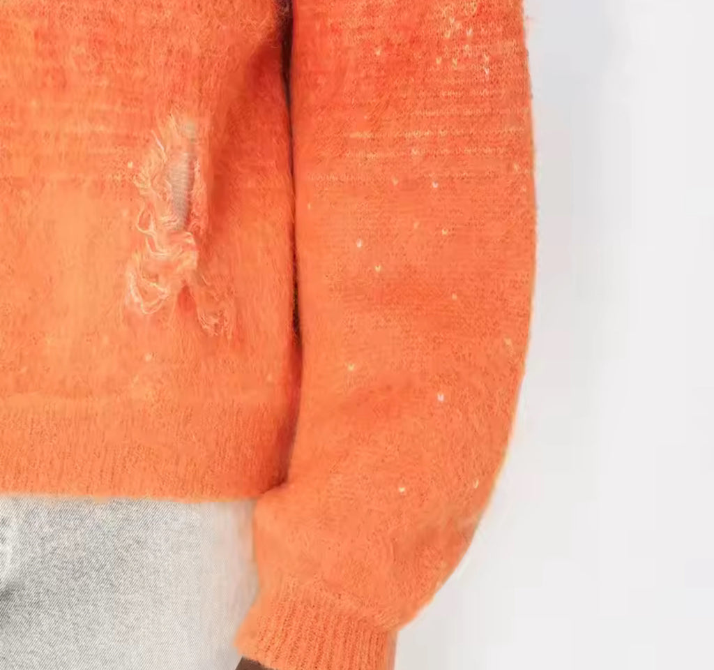 Sunfade Mohair Zip Hoodie