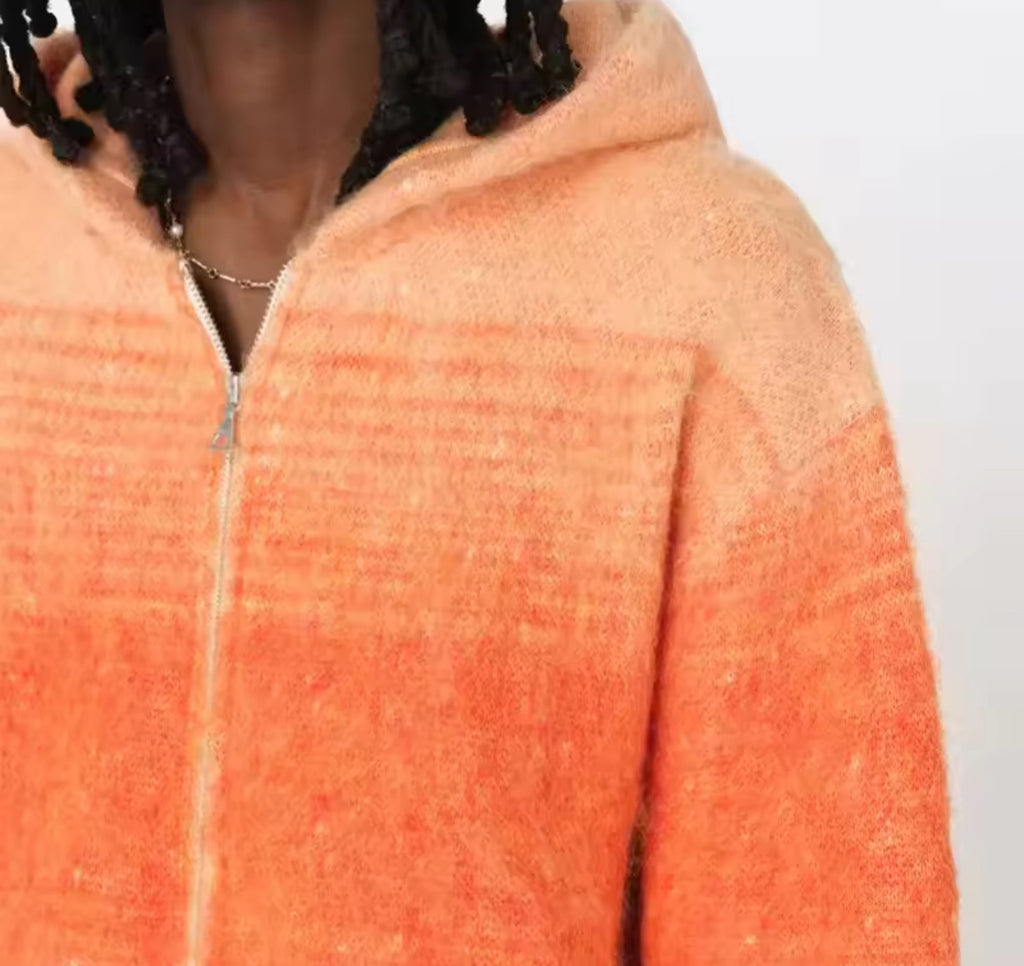 Sunfade Mohair Zip Hoodie