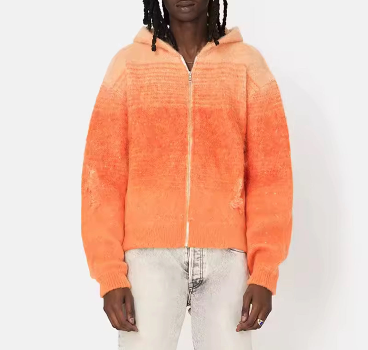 Sunfade Mohair Zip Hoodie