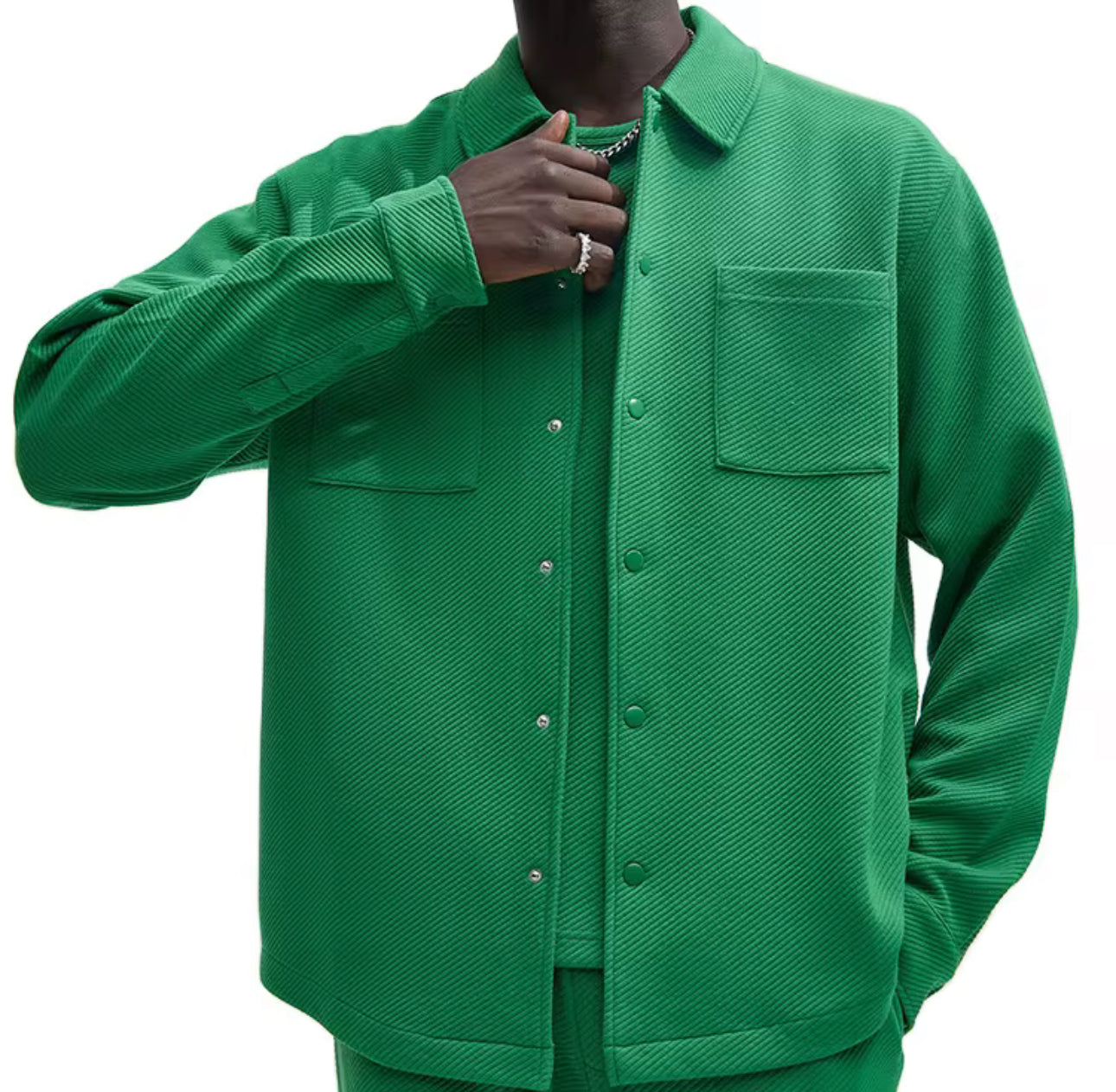 The Aurelius Textured Shacket